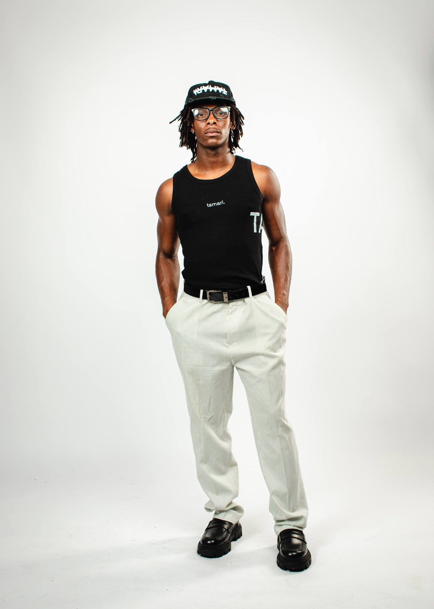 black TAMARI TANK