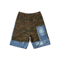 CAMO DENIM JORTS